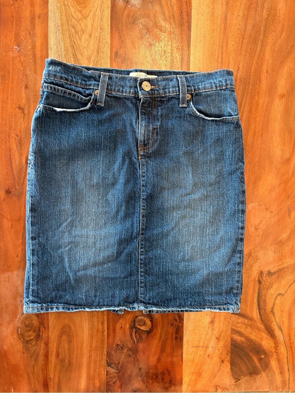 Old Navy Blue Denim Pencil Skirt